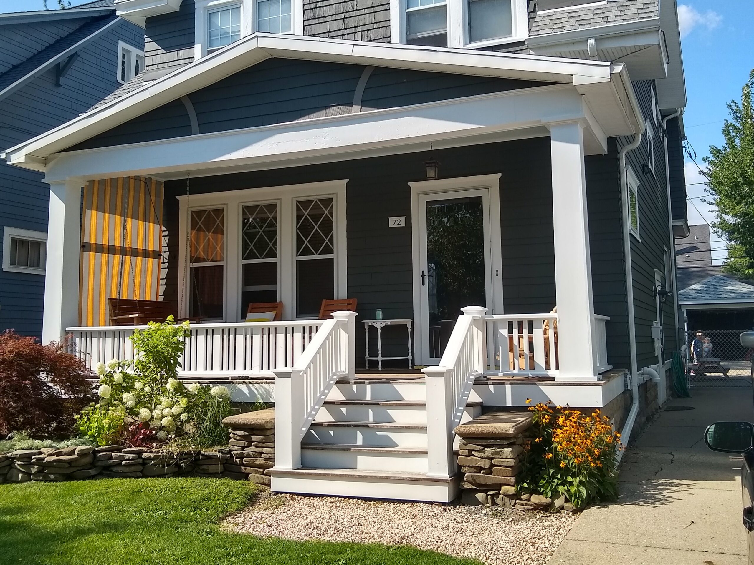 Front Porch Redesign: Custom Cedar Railings