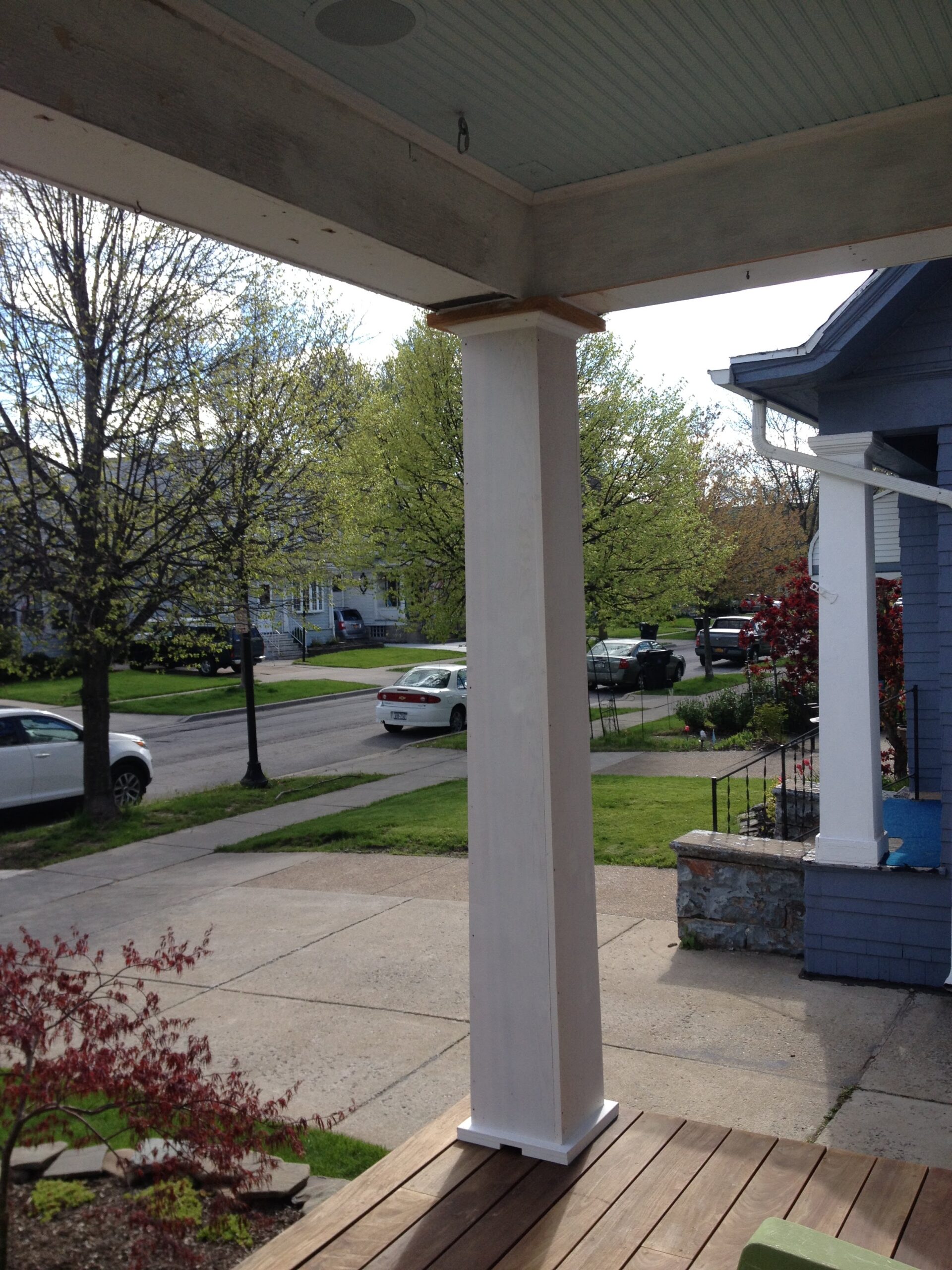 Front Porch Redesign: Recreating the Look of Traditional Box Columns